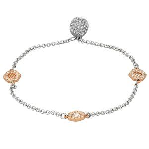 Swarovski Remix Strand Silver Rose Gold Bracelet